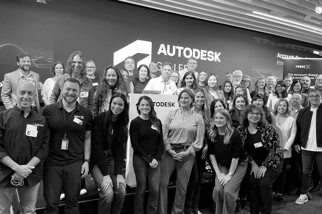Attendees at the Autodesk Gallery event